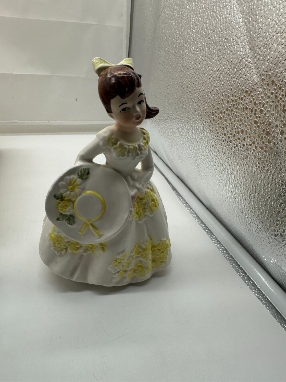 Lefton Southern Belle Hand-Painted Porcelain Figurine/Planter 1957 Vintage